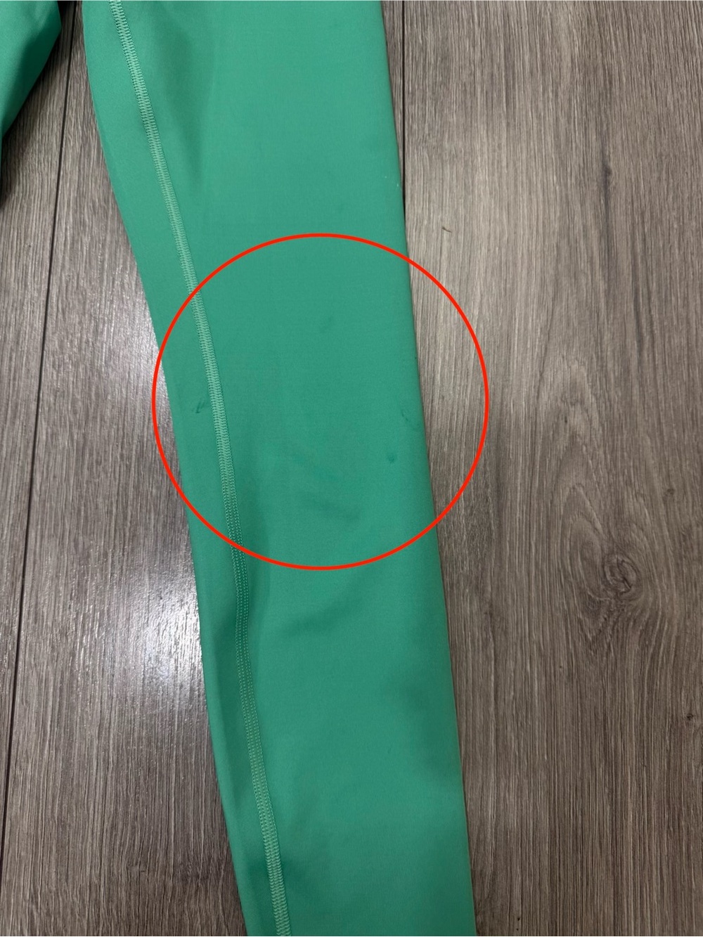 FLAW Alo Yoga Leggings Women  7/8 High Waist Airbrush Green Gym Chic Sz S - Picture 6 of 6
